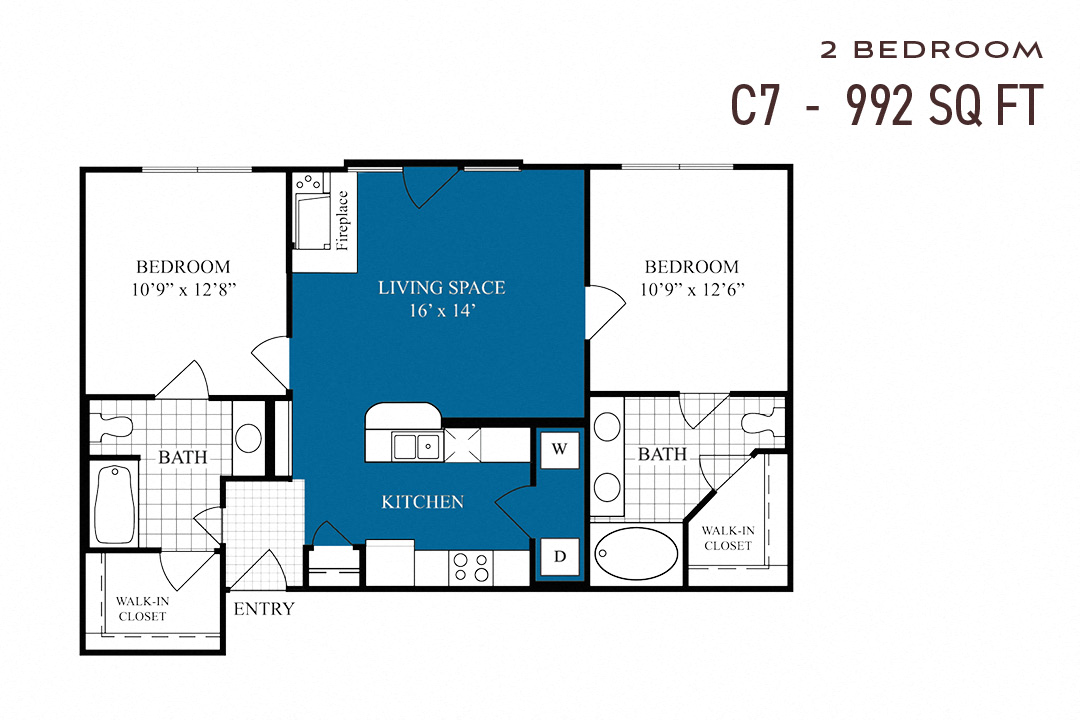 Commons Park West Two Bedroom C7